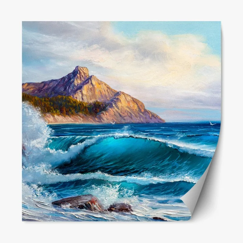 Repositionierbarer Aufkleber Dubai marina skyline bei dämmerung – Wallnifity®