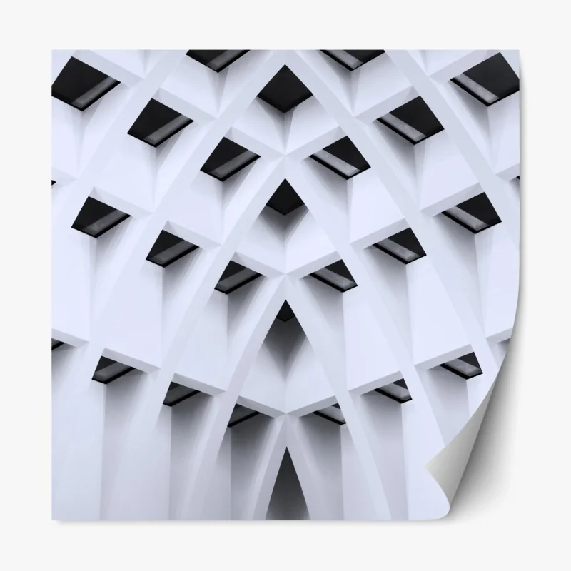 Repositionierbarer Aufkleber zarte löwenzahn-aufnahme in sanftem blau – Wallnifity®