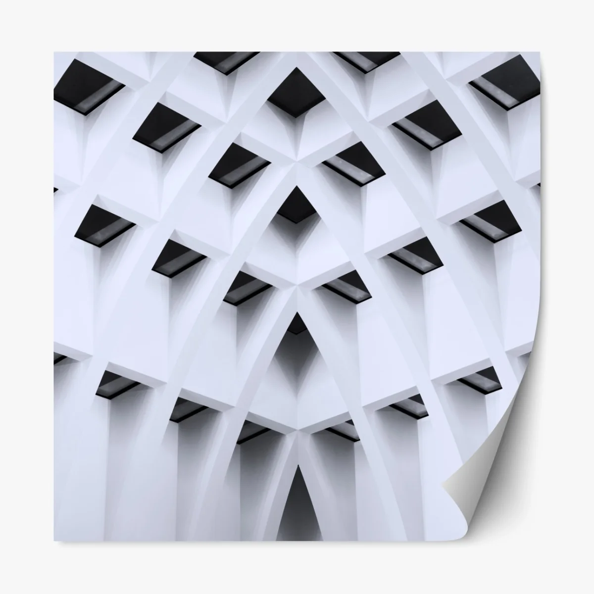 Repositionierbarer Aufkleber geometrisches gewölbtes deckenmuster – Wallnifity® Repositionierbarer Aufkleber geometrisches gewölbtes deckenmuster – Wallnifity®