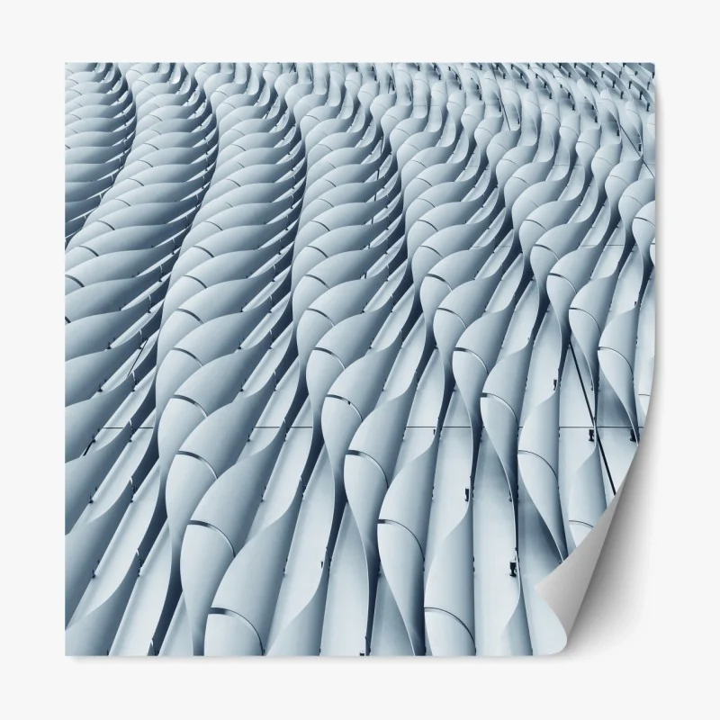 Repositionierbarer Aufkleber abstraktes architektonisches fasadenmuster