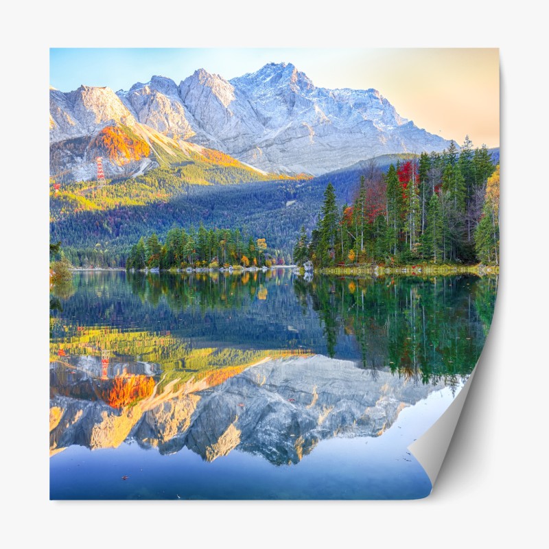 Repositionierbarer Aufkleber lavendelfelder bei Abtei Sénanque, Provence – Wallnifity®