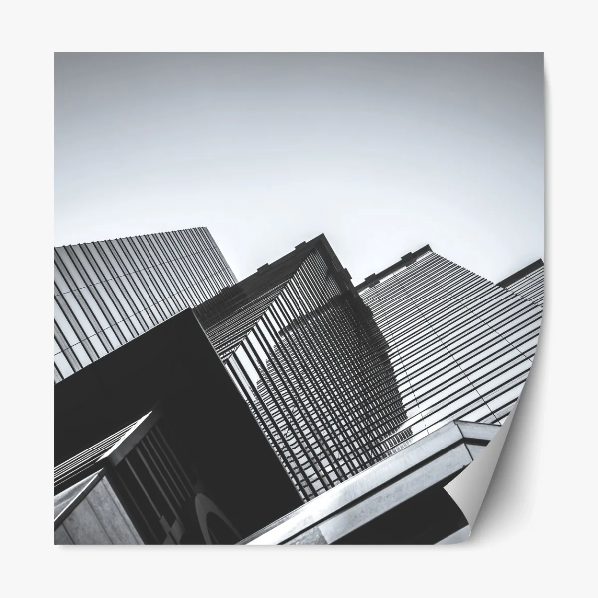 Repositionierbarer Aufkleber Hongkong hochhaus perspektive – Wallnifity® Repositionierbarer Aufkleber Hongkong hochhaus perspektive – Wallnifity®