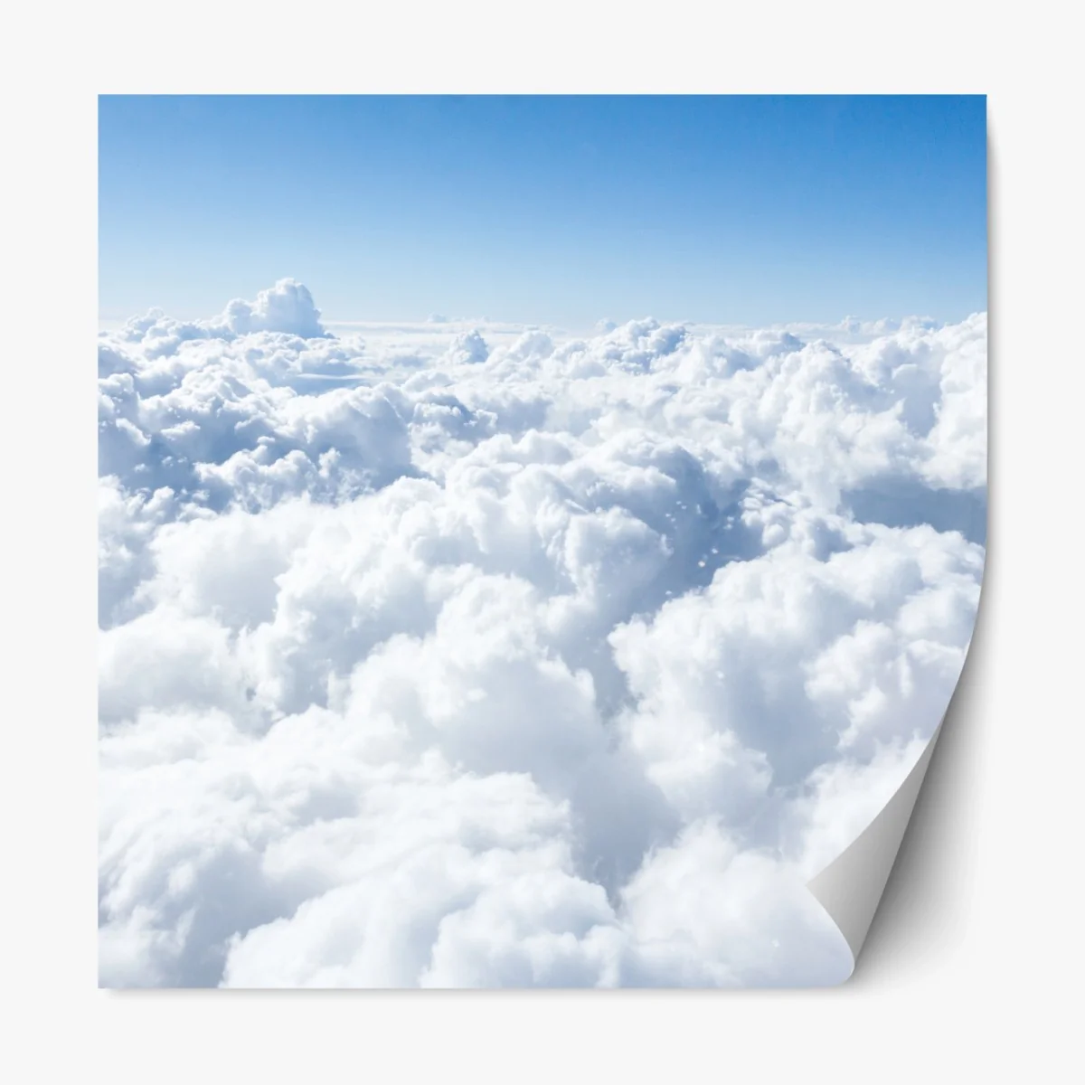 Repositionierbarer Aufkleber ruhige wolkenlandschaft aus der luft – Wallnifity® Repositionierbarer Aufkleber ruhige wolkenlandschaft aus der luft – Wallnifity®