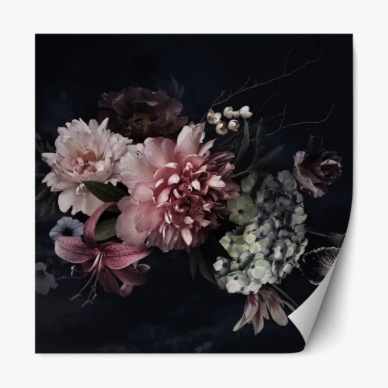 Repositionierbarer Aufkleber sonnige grüne wiese unter blauem himmel – Wallnifity®