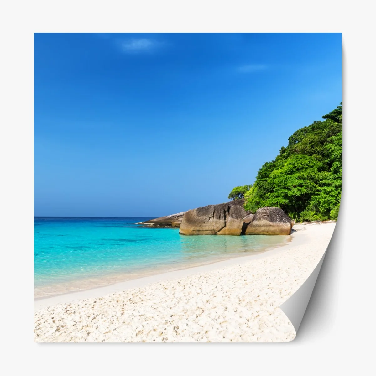 Repositionierbarer Aufkleber Similan Islands türkisstrand panorama – Wallnifity® Repositionierbarer Aufkleber Similan Islands türkisstrand panorama – Wallnifity®