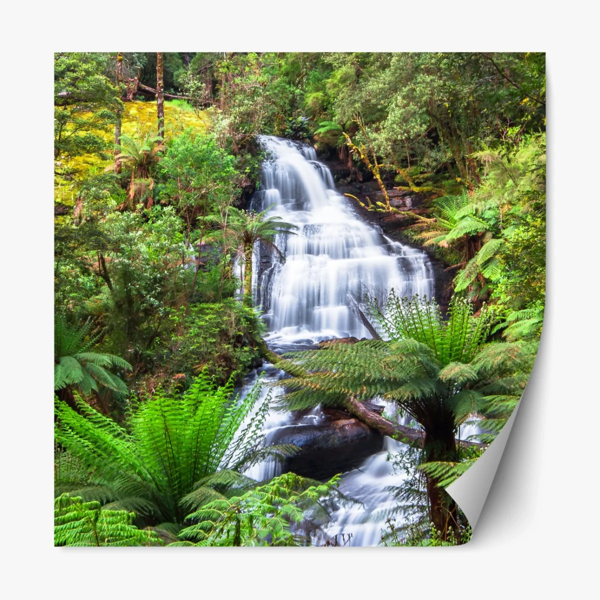 Repositionierbarer Aufkleber Triplet Falls wasserfall im Great Otway National Park – Wallnifity® Repositionierbarer Aufkleber Triplet Falls wasserfall im Great Otway National Park – Wallnifity®