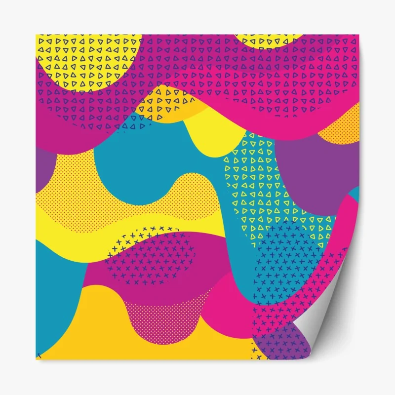 Repositionierbarer Aufkleber blauer marmor mit goldenen adern – Wallnifity®