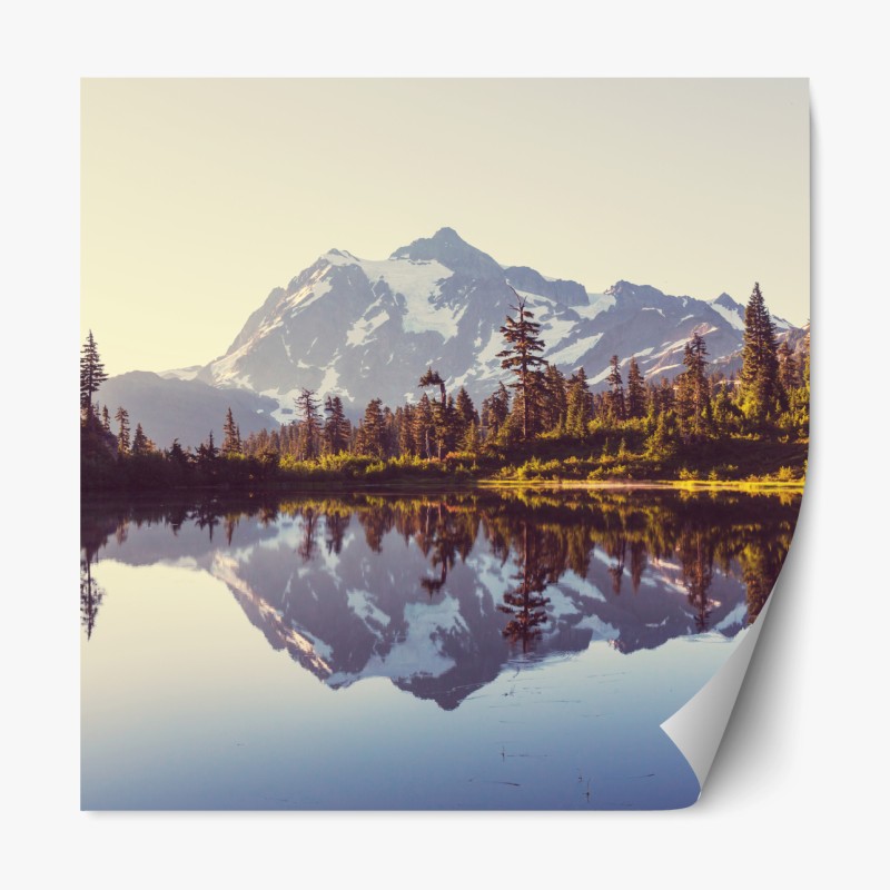 Repositionierbarer Aufkleber sonnenuntergang über sanddünen von Grace Bay – Wallnifity®