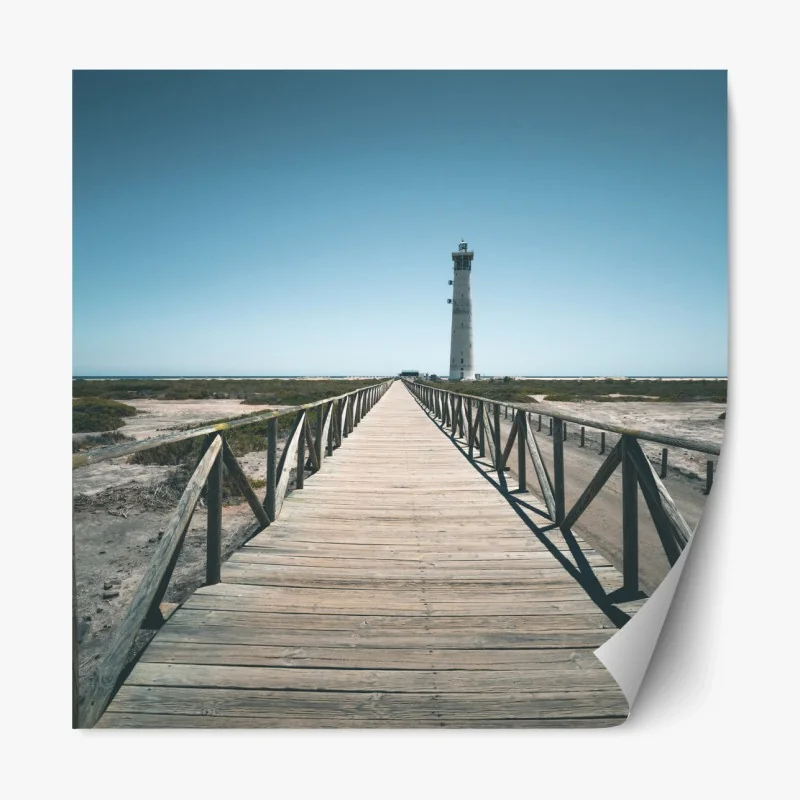 Repositionierbarer Aufkleber üppiger moosbewachsener wasserfall im tropischen wald – Wallnifity®