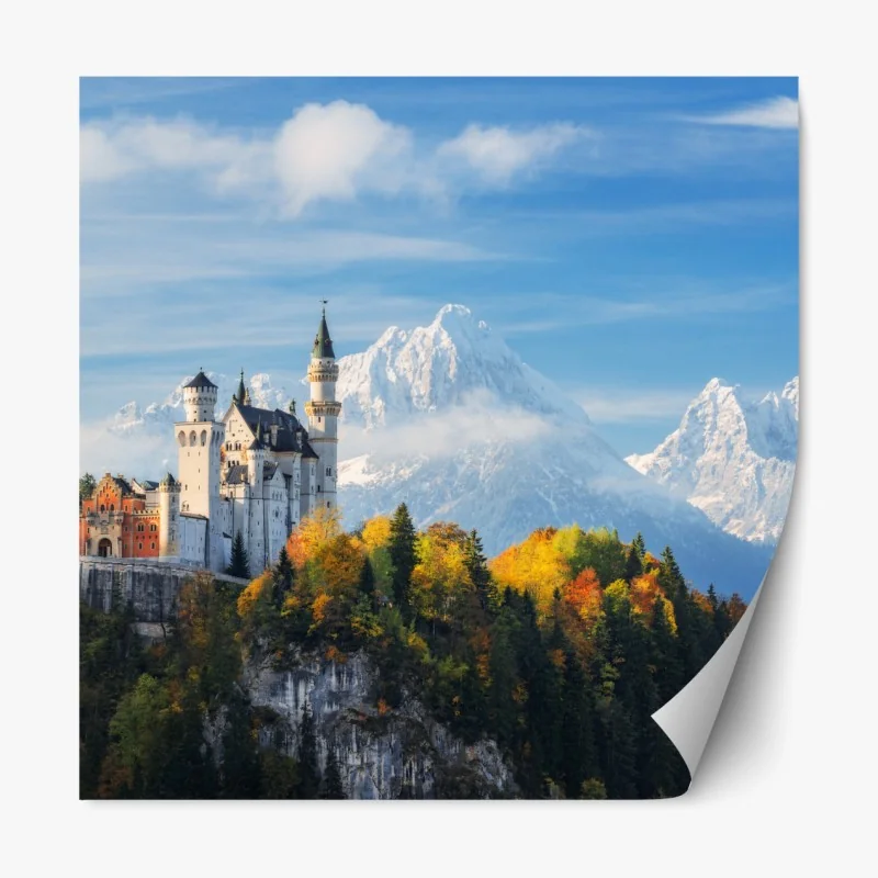 Repositionierbarer Aufkleber Colorado bergpfad bei sonnenaufgang – Wallnifity®