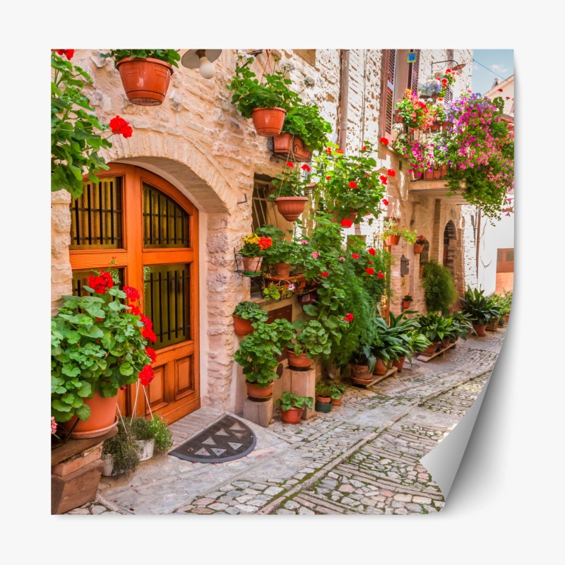 Repositionierbarer Aufkleber blauer marmor mit goldenen adern – Wallnifity®