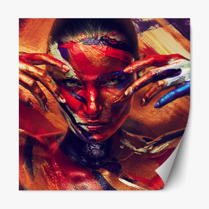 Repositionierbarer Aufkleber kulinarische grafik mit roten chilischoten – Wallnifity®