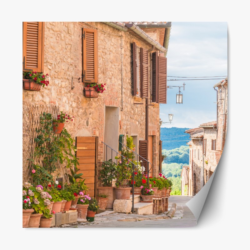 Repositionierbarer Aufkleber ruhige seebrücke über stillem meer – Wallnifity®