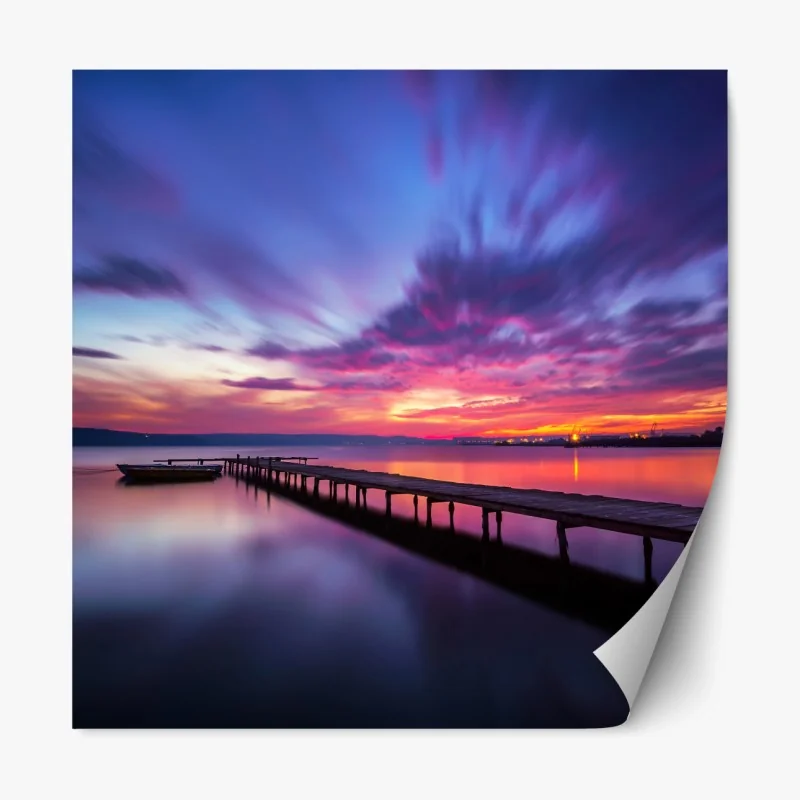 Repositionierbarer Aufkleber tropisches zebramotiv mit monsterablättern – Wallnifity®