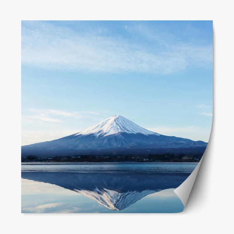 Repositionierbarer Aufkleber aquarell flamingo tropisches muster – Wallnifity®