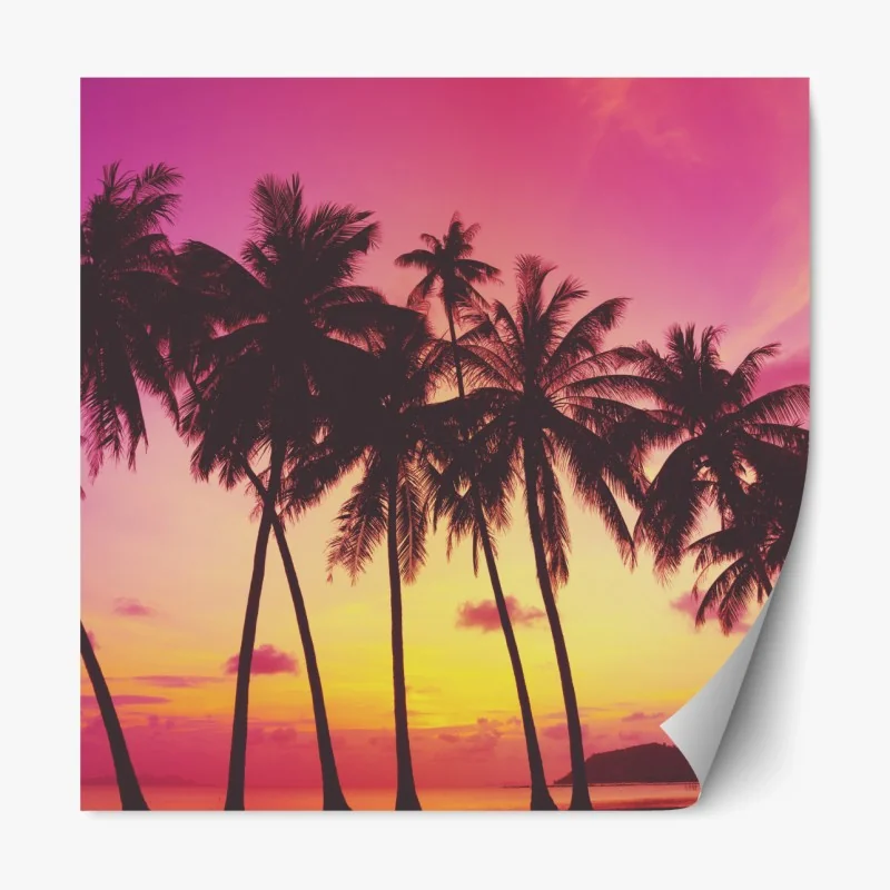 Repositionierbarer Aufkleber ruhige flusslandschaft – Wallnifity®