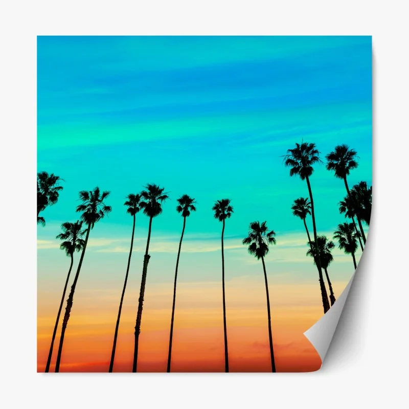 Repositionierbarer Aufkleber Chicago luftaufnahme skyline in türkis vintage-tönen – Wallnifity®