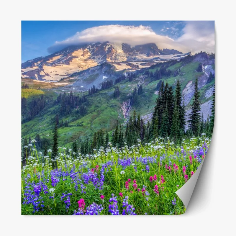 Repositionierbarer Aufkleber luxuriöses goldenes abstraktes wellenmuster – Wallnifity®