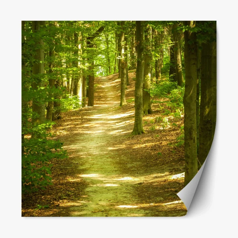 Repositionierbarer Aufkleber verschneite berglandschaft – Wallnifity®