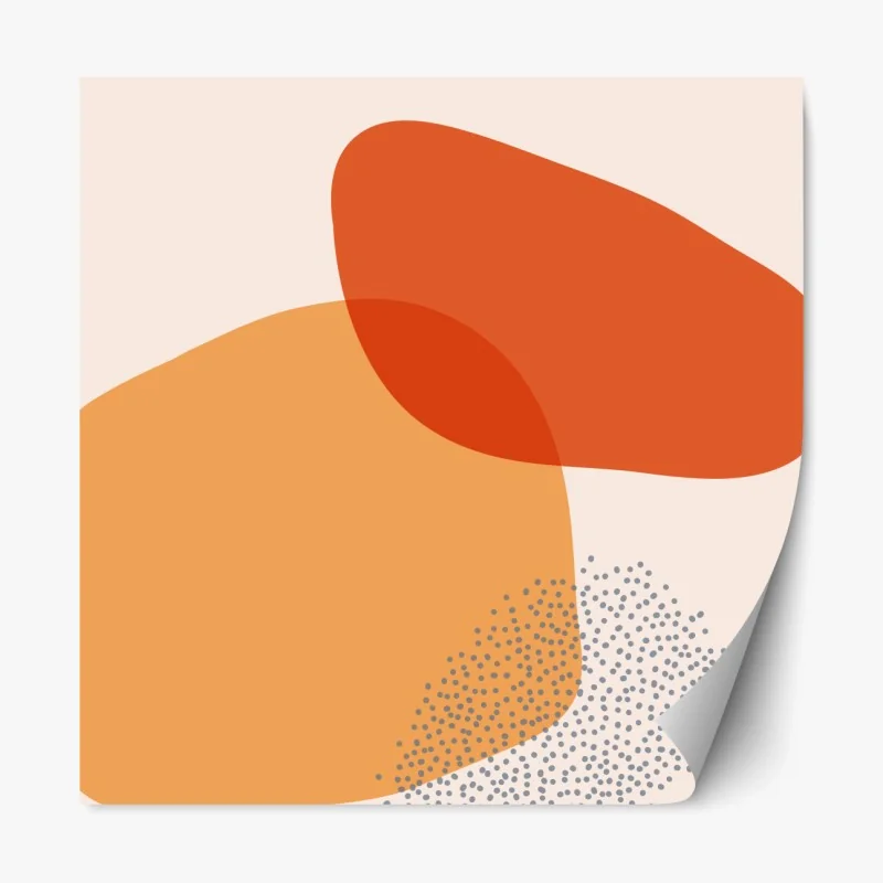 Repositionierbarer Aufkleber verspieltes party-muster mit menschen – Wallnifity®