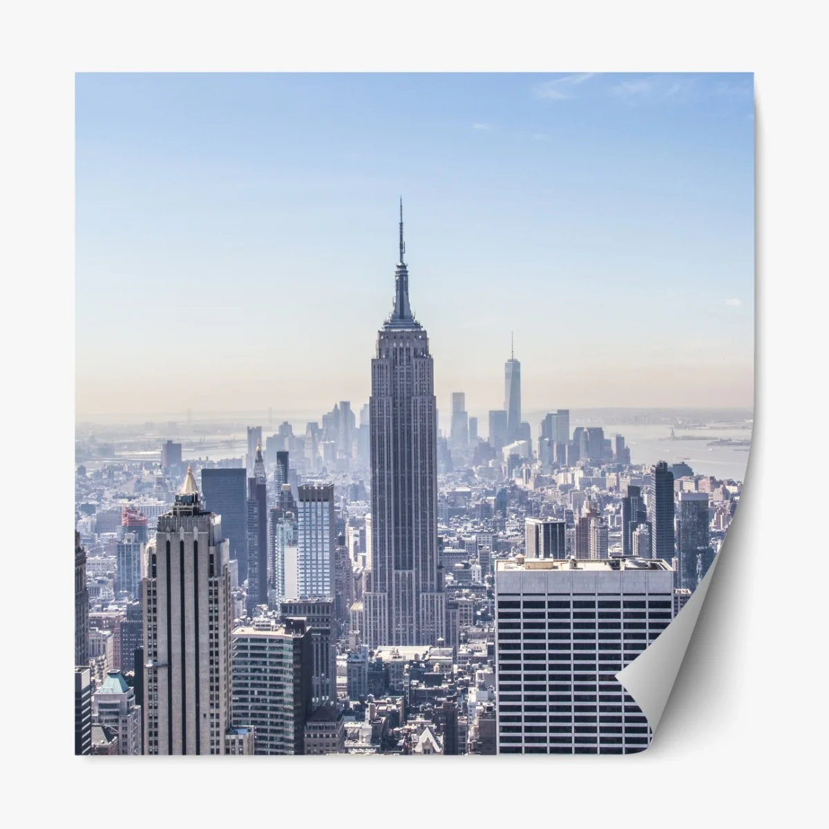 Repositionierbarer Aufkleber New York skyline mit Empire State Building – Wallnifity® Repositionierbarer Aufkleber New York skyline mit Empire State Building – Wallnifity®
