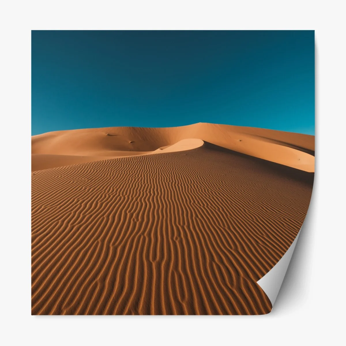 Repositionierbarer Aufkleber goldene sanddünen unter tiefblauem himmel – Wallnifity® Repositionierbarer Aufkleber goldene sanddünen unter tiefblauem himmel – Wallnifity®