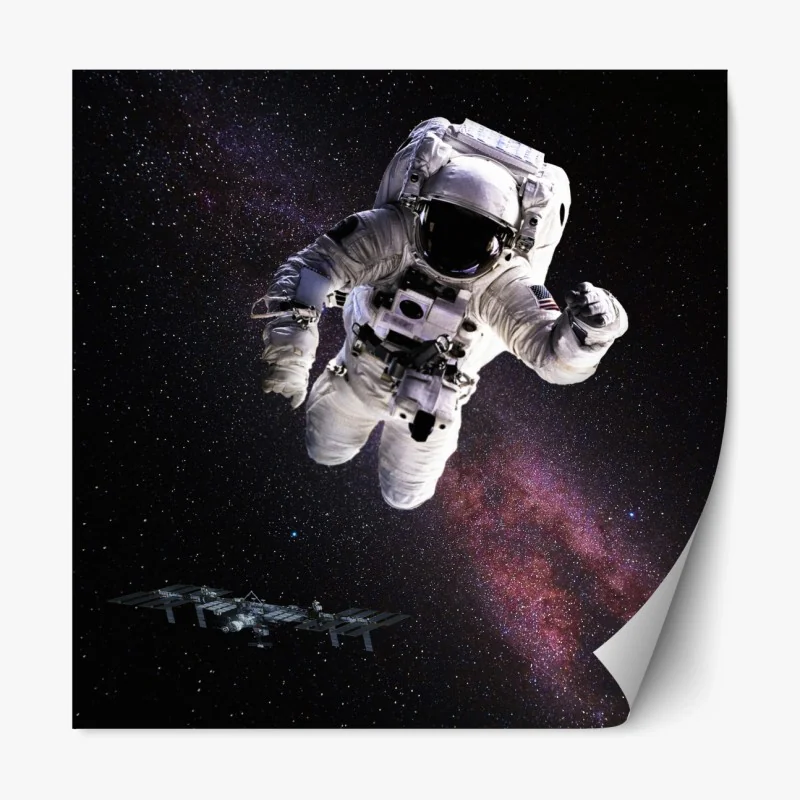 Repositionierbarer Aufkleber tropischer sonnenuntergang mit palmensilhouette – Wallnifity®