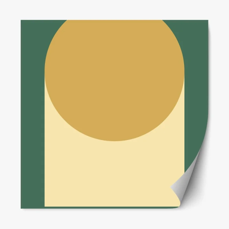 Repositionierbarer Aufkleber pastell türkis strand aus der luft – Wallnifity®