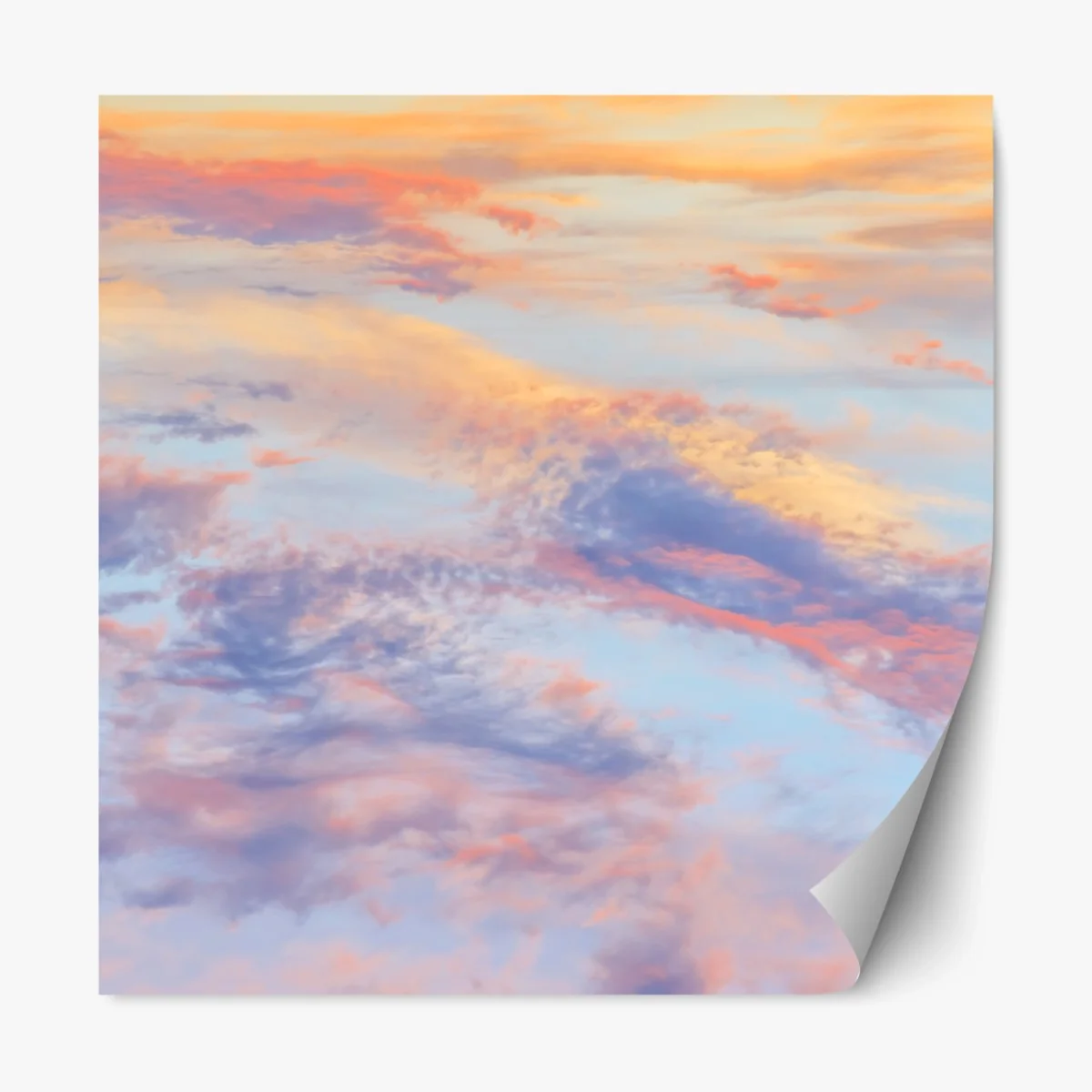 Repositionierbarer Aufkleber sanfter pastellhimmel bei sonnenaufgang – Wallnifity® Repositionierbarer Aufkleber sanfter pastellhimmel bei sonnenaufgang – Wallnifity®