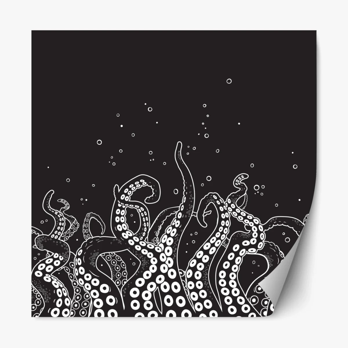 Repositionierbarer Aufkleber oktopus tentakel muster – Wallnifity® Repositionierbarer Aufkleber oktopus tentakel muster – Wallnifity®