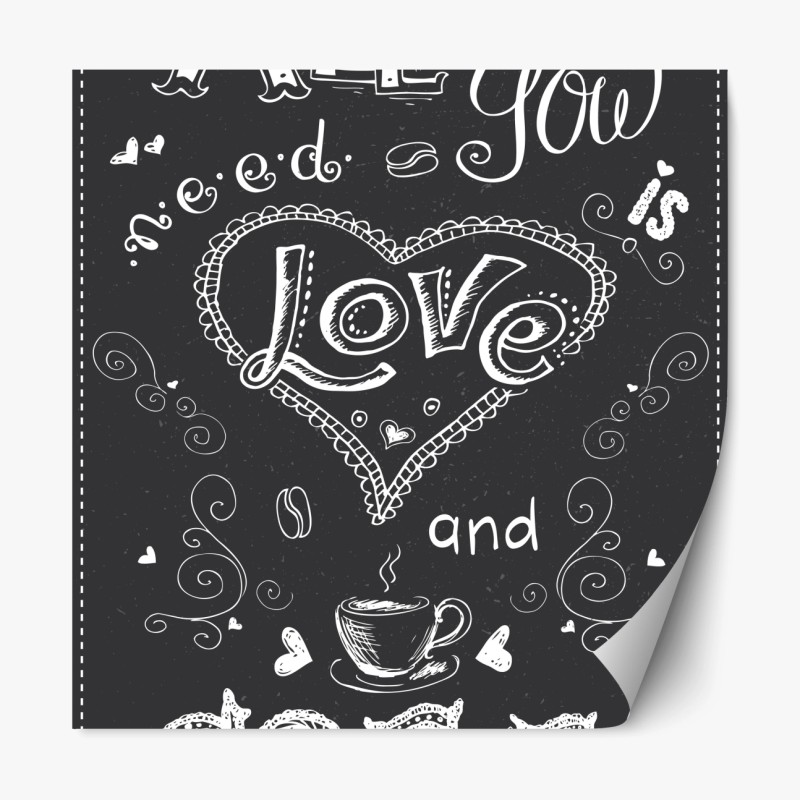 Repositionierbarer Aufkleber muster mit lebhaften orangen tulpen – Wallnifity®