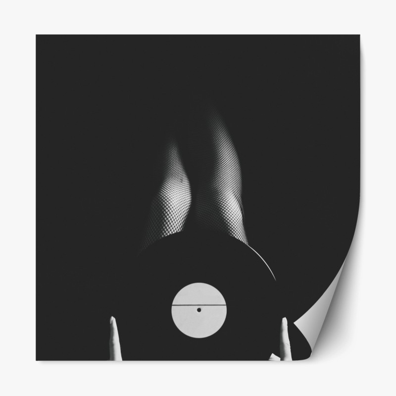 Repositionierbarer Aufkleber majestätische bergspiegelung über dem see – Wallnifity®