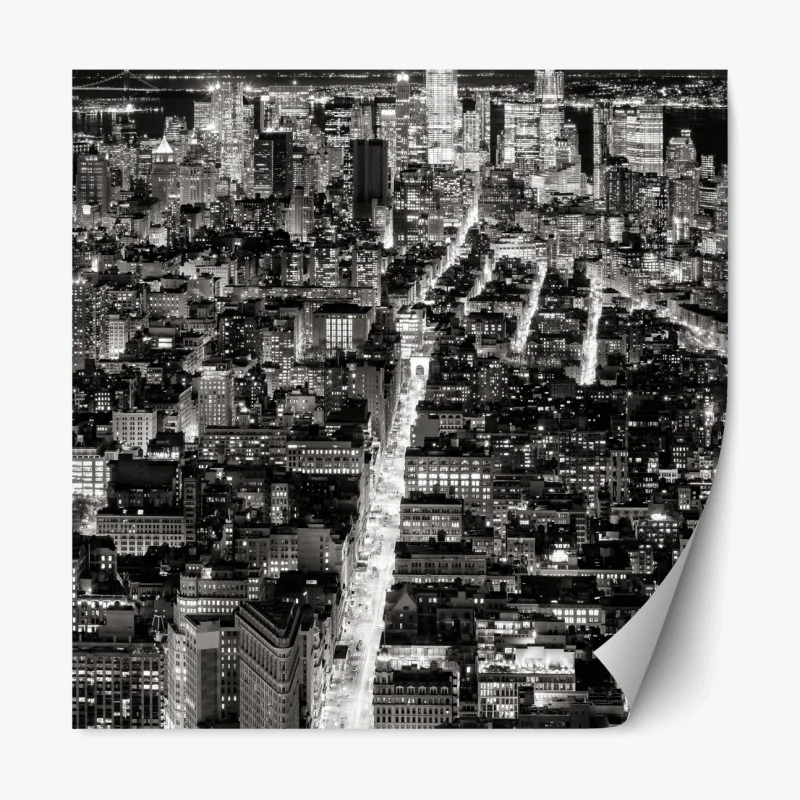 Repositionierbarer Aufkleber türkisfarbener sonnenuntergang über ruhigem see – Wallnifity®