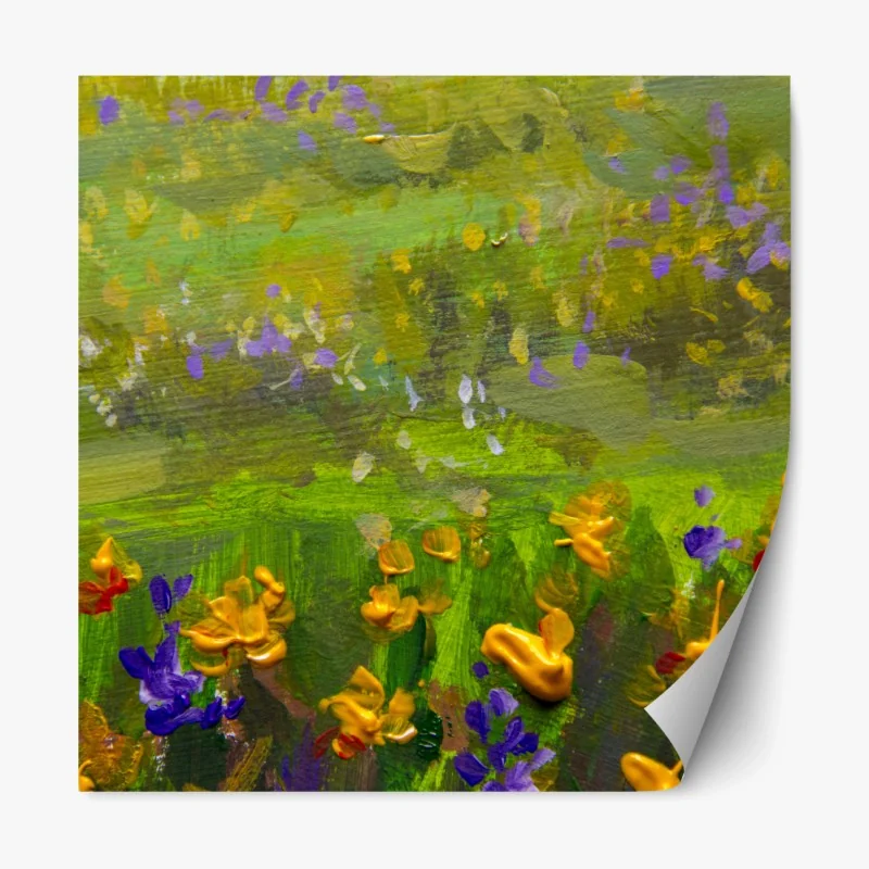 Repositionierbarer Aufkleber hirsch und kitz im sonnendurchfluteten wald – Wallnifity®