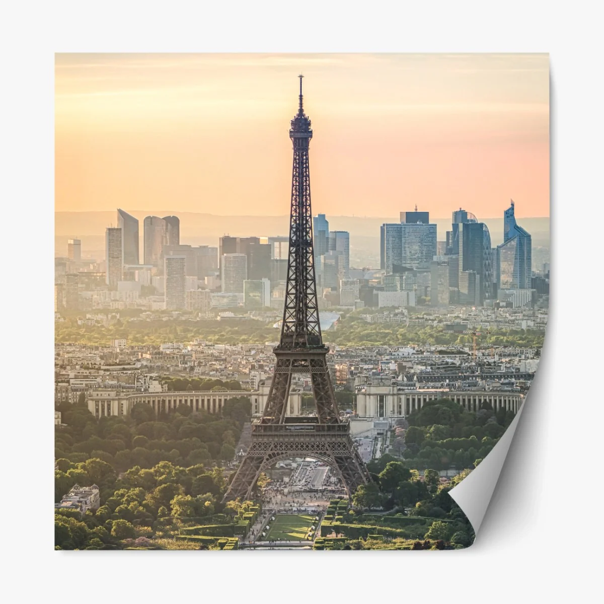 Repositionierbarer Aufkleber Paris skyline mit dem Eiffelturm – Wallnifity® Repositionierbarer Aufkleber Paris skyline mit dem Eiffelturm – Wallnifity®