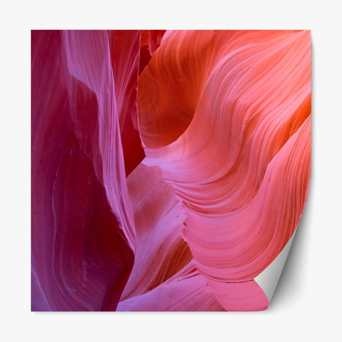 Repositionierbarer Aufkleber Antelope Canyon sandsteinwellen – Wallnifity®