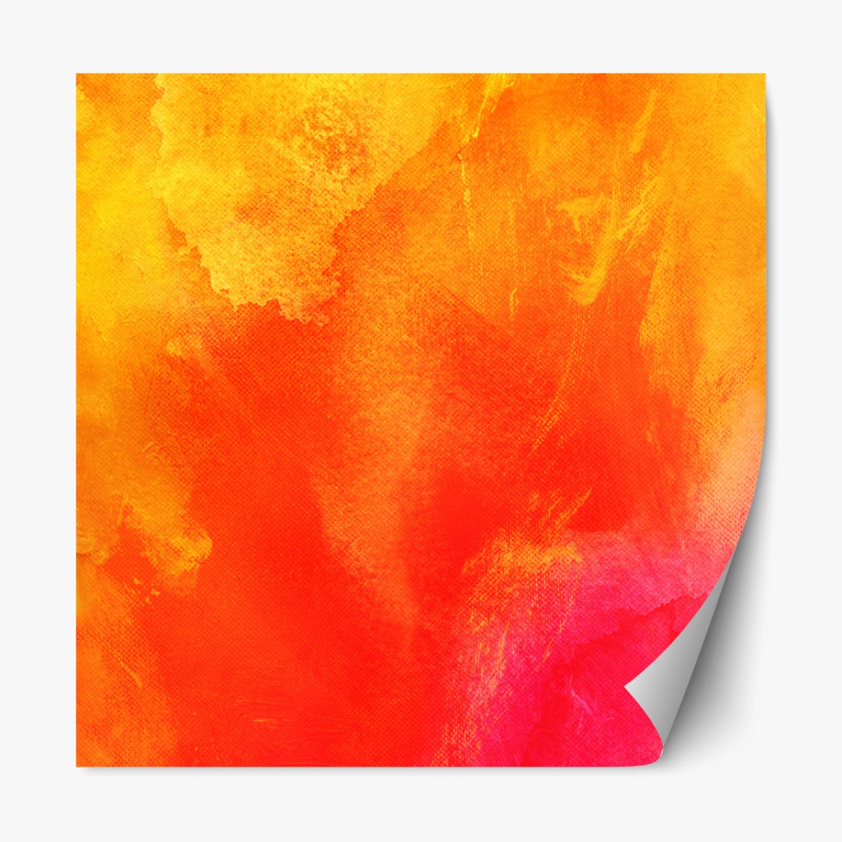 Repositionierbarer Aufkleber lebendiger oranger abstrakter verlauf – Wallnifity®