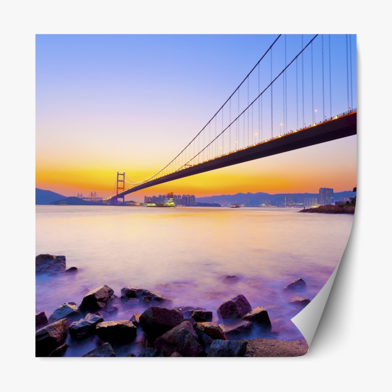 Repositionierbarer Aufkleber schwarzer marmor mit weißen adern – Wallnifity®