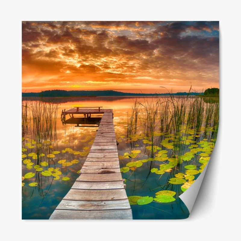 Repositionierbarer Aufkleber weißes dreidimensionales low-poly geometrisches muster – Wallnifity®