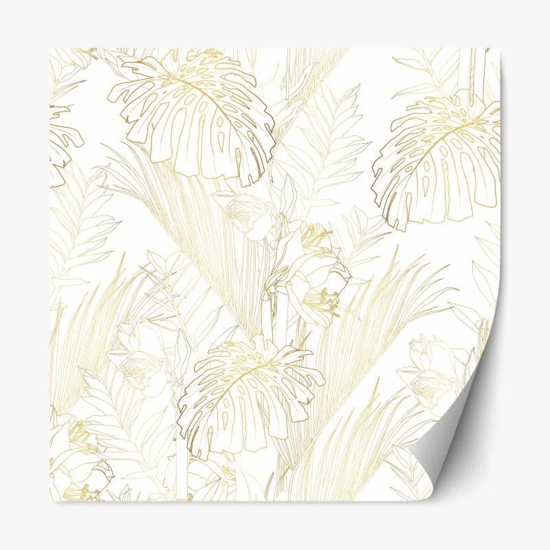 Repositionierbarer Aufkleber waldfreunde blumenmuster fürs kinderzimmer – Wallnifity®