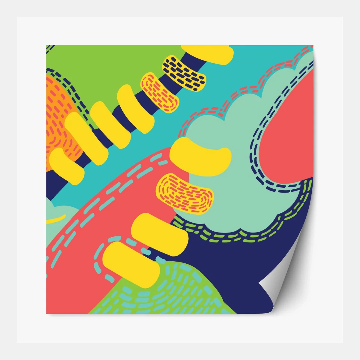 Repositionierbarer Aufkleber leuchtendes abstraktes muster – Wallnifity® Repositionierbarer Aufkleber leuchtendes abstraktes muster – Wallnifity®