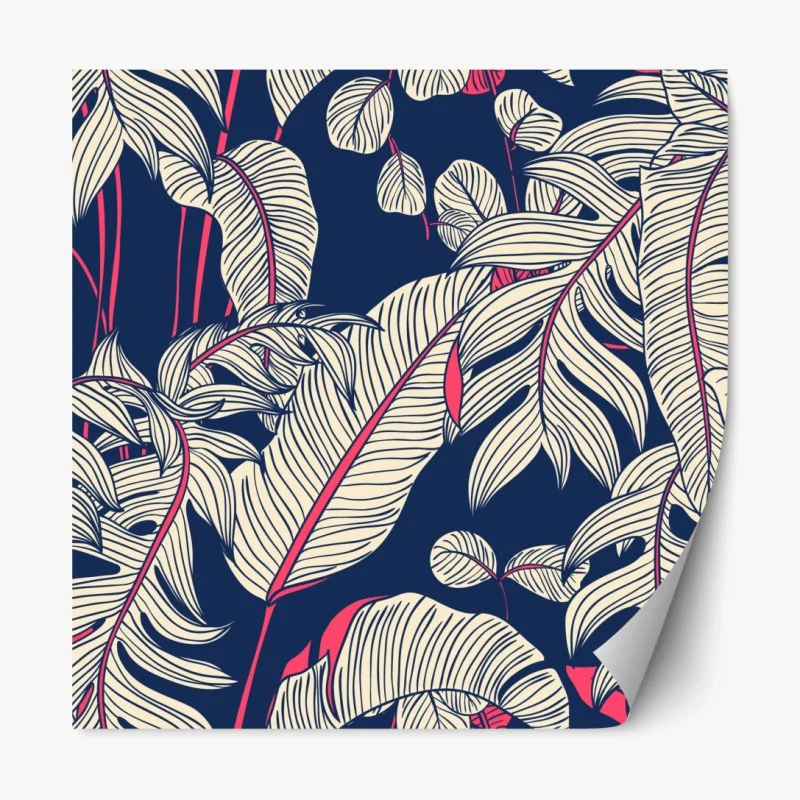 Repositionierbarer Aufkleber blauer marmor mit goldenen adern – Wallnifity®