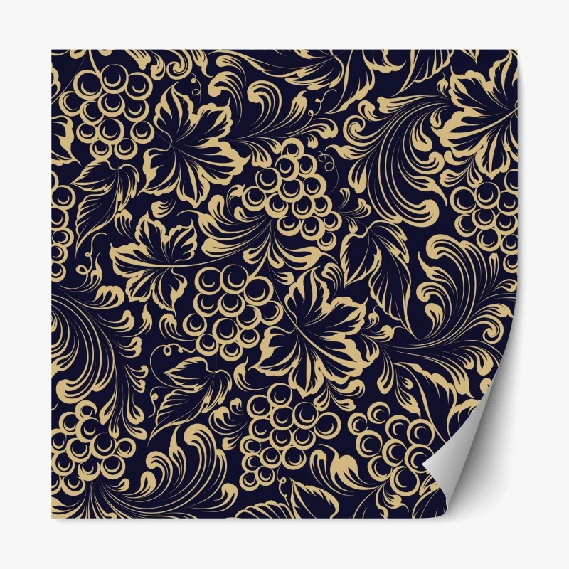 Repositionierbarer Aufkleber verschneiter wald im sanften nebel – Wallnifity®