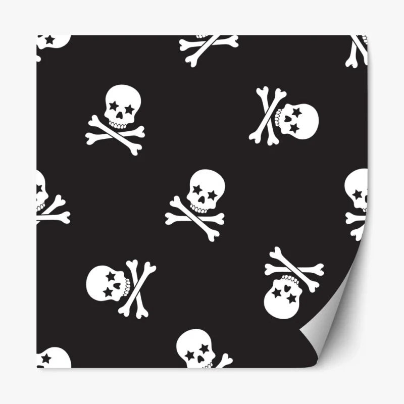 Repositionierbarer Aufkleber sonniger kiefernwaldweg – Wallnifity®