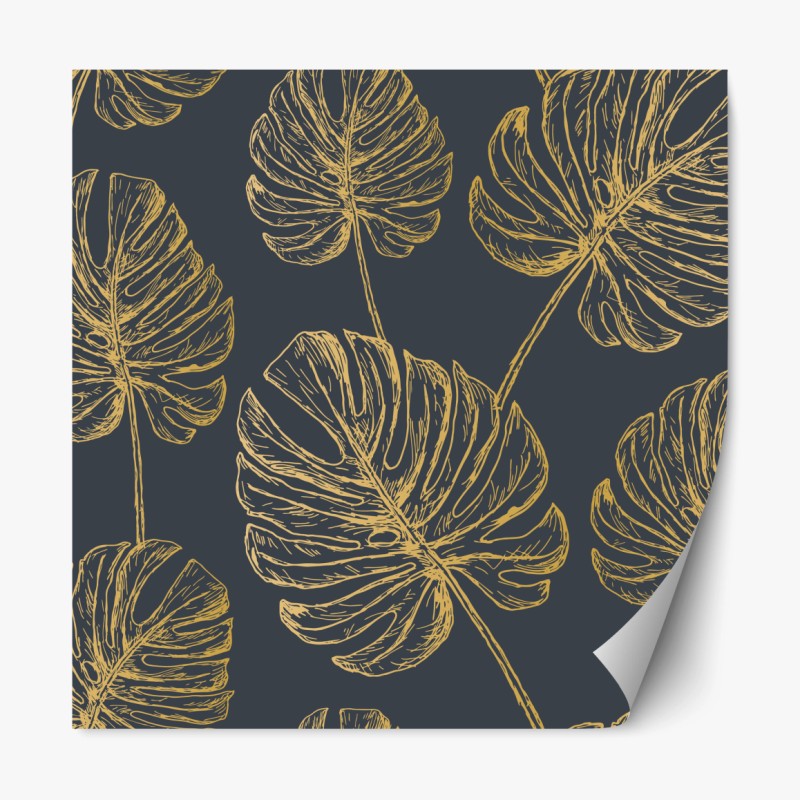 Repositionierbarer Aufkleber verspieltes doodle-muster mit herzen und sternen – Wallnifity®