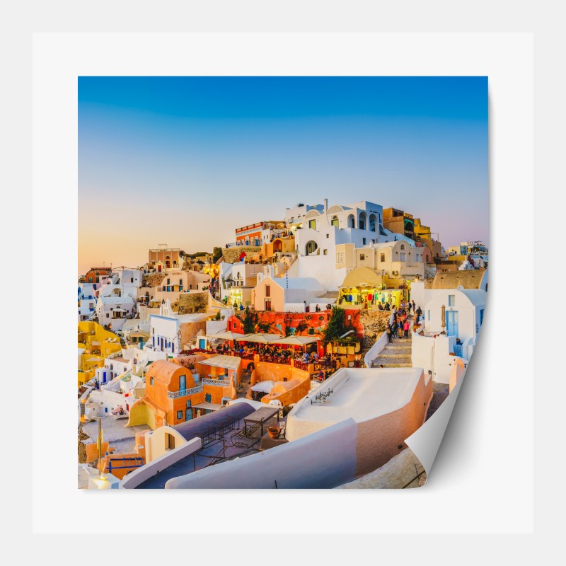 Repositionierbarer Aufkleber elefantenherde vor Kilimandscharo – Wallnifity®