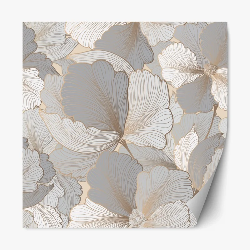 Repositionierbarer Aufkleber ruhiger hölzerner steg bei sonnenuntergang – Wallnifity®