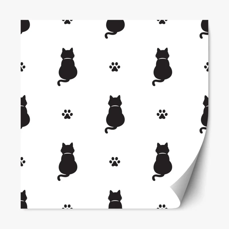 Repositionierbarer Aufkleber tropisches muster mit strelitzie – Wallnifity®