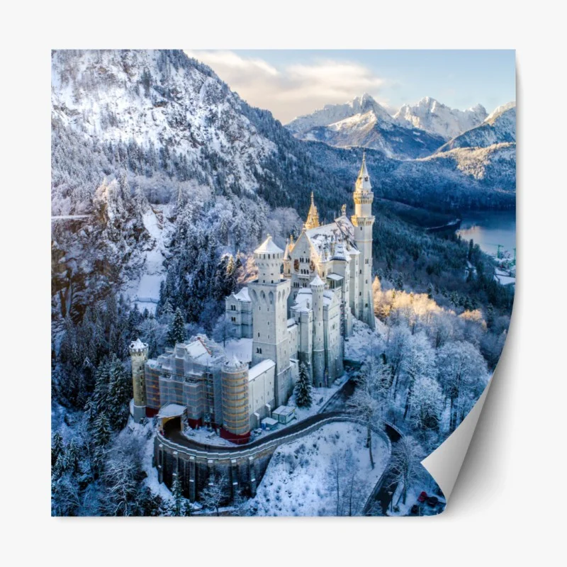 Repositionierbarer Aufkleber goldenes art deco kreismuster – Wallnifity®