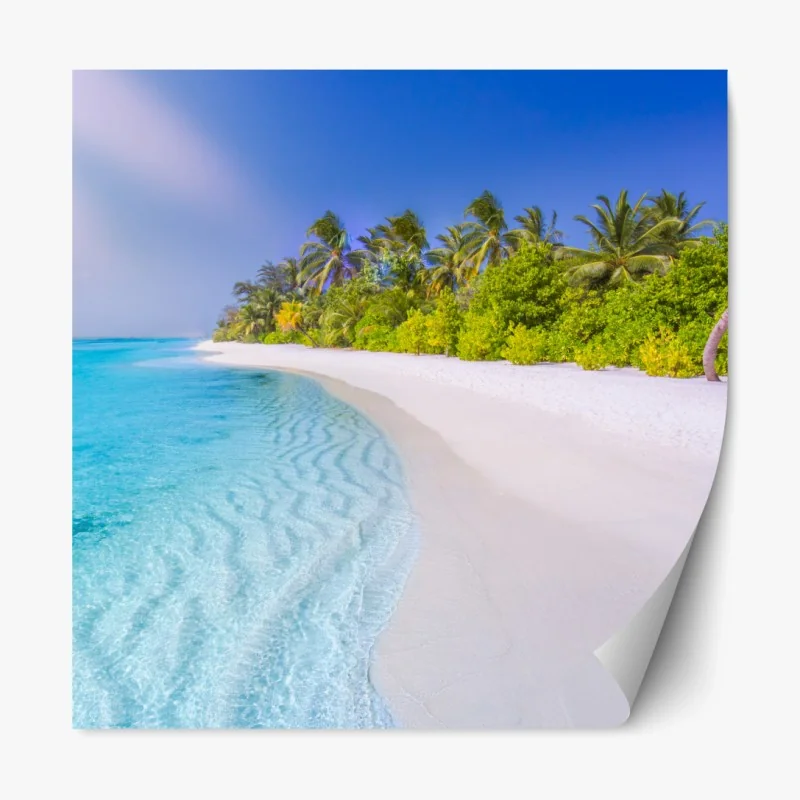 Repositionierbarer Aufkleber weites wüstenpanorama in Wadi Rum, Jordanien – Wallnifity®